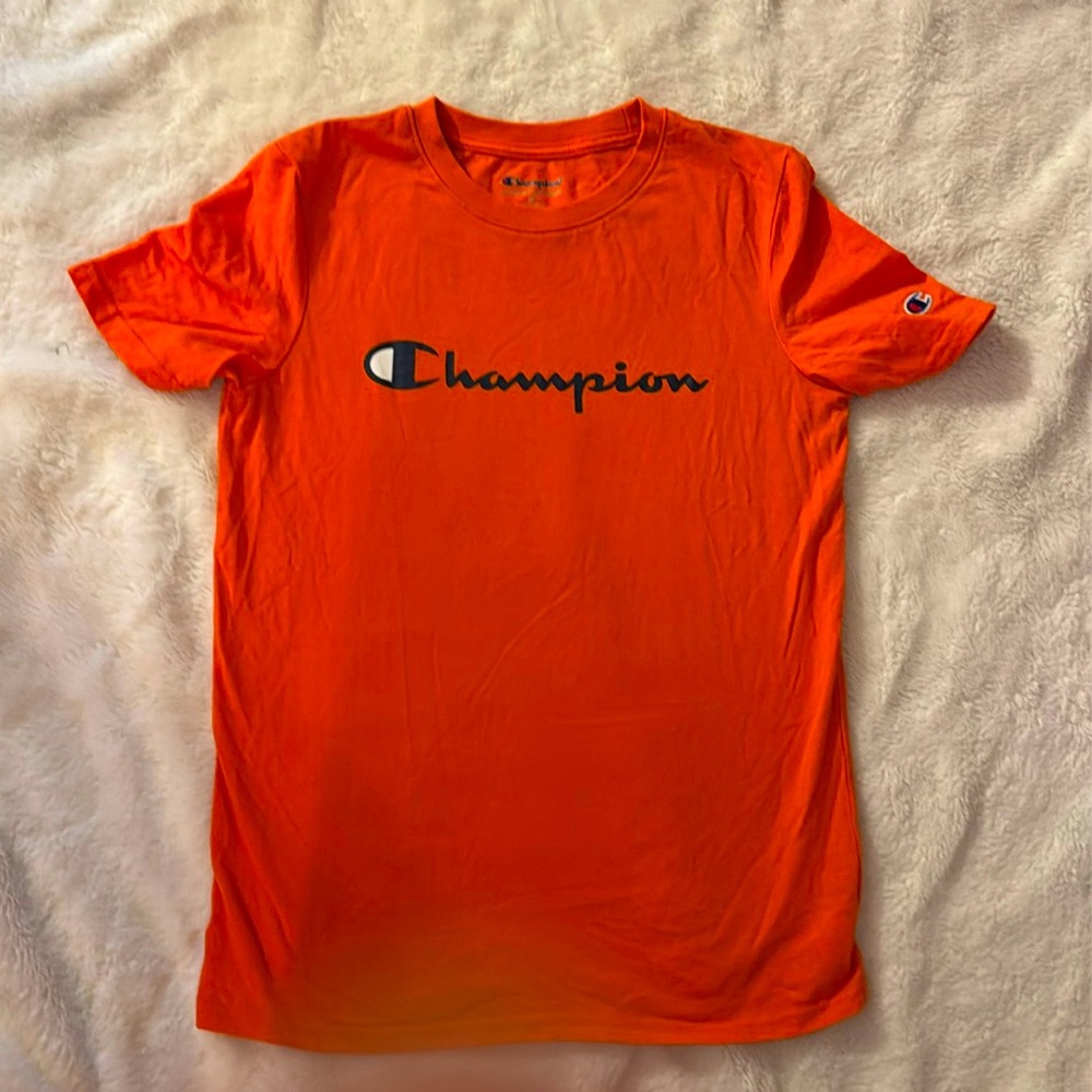 New Youth XL Orange Champion Brand T shirt Boys